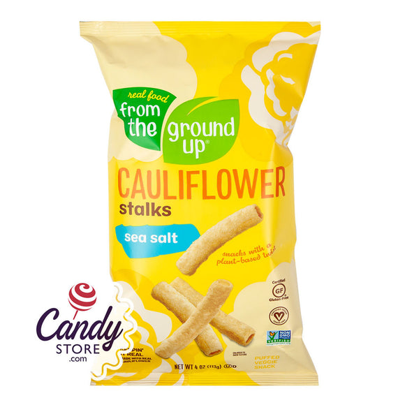 From The Ground Up Cauliflower Sea Salt Stalks 4oz Bags - 12ct CandyStore.com
