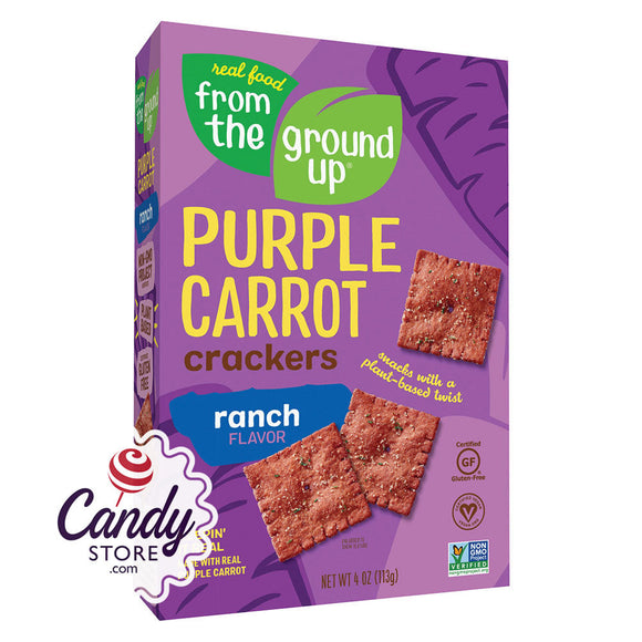 From The Ground Up Purple Carrot Ranch Cracker 4oz Boxes - 6ct CandyStore.com