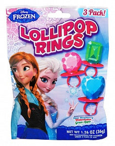 Frozen 3 Pack Lollipop Rings - 12ct CandyStore.com