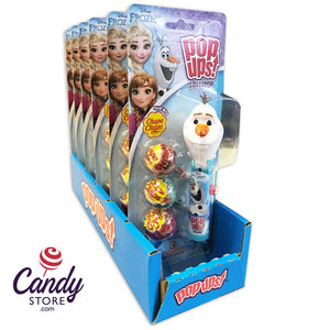 Frozen Olaf Pop Ups Lollipops Toys - 6ct CandyStore.com