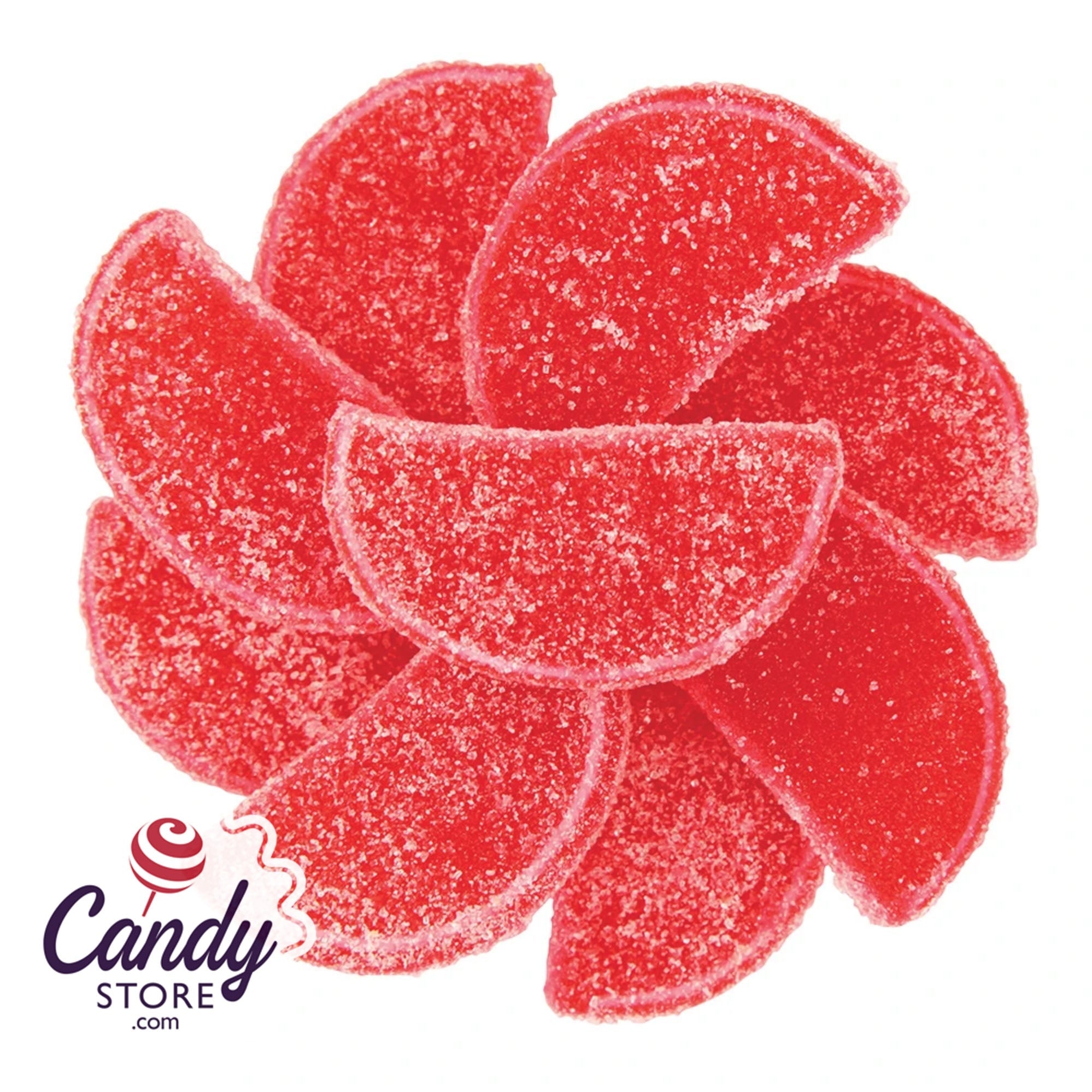 Fruit Slices Red Raspberry - 5lb Bulk | CandyStore.com