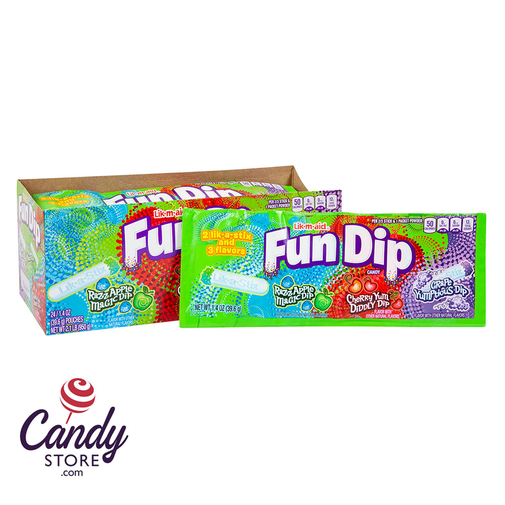 Fun Dip 3-Flavor Packs - 24ct | CandyStore.com