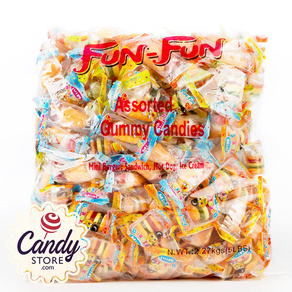 Fun-Fun Assorted Mini Gummy Candy - 5lb CandyStore.com