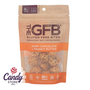 GFB Dark Chocolate Peanut Butter Gluten Free Bites 4oz Peg Bags - 6ct CandyStore.com
