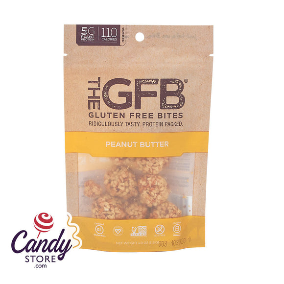 GFB Peanut Butter Gluten Free Bites 4oz Peg Bags - 6ct CandyStore.com
