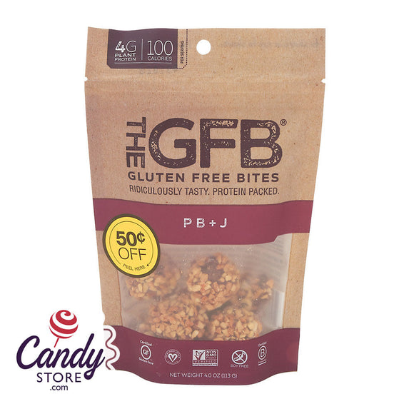 GFB Peanut Butter & Jelly Gluten Free Bites 4oz Peg Bags - 6ct CandyStore.com