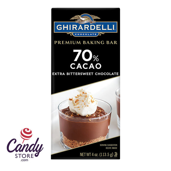 Ghirardelli 70% Cacao Baking 4oz Bar - 12ct CandyStore.com
