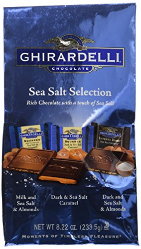 Ghirardelli Assorted Sea Salt Chocolate Squares Large Bags - 6ct CandyStore.com