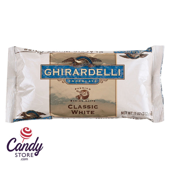 Ghirardelli Classic White Baking Chips 11oz Bag - 12ct CandyStore.com