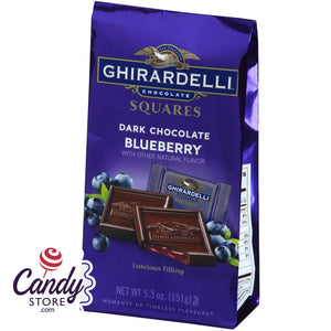 Ghirardelli Dark Chocolate Blueberry Squares Bags - 6ct CandyStore.com