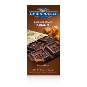 Ghirardelli Dark Chocolate Caramel Bars - 12ct CandyStore.com