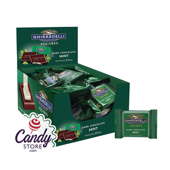 Ghirardelli Dark Chocolate Mint 0.53oz Squares - 660ct CandyStore.com