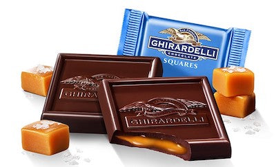 Ghirardelli Dark Chocolate Sea Salt Caramel Squares - 430ct CandyStore.com
