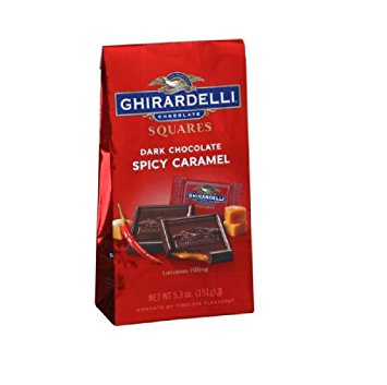 Ghirardelli Dark Chocolate Spicy Caramel Squares Bags - 6ct CandyStore.com