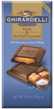 Ghirardelli Dark Chocolate and Sea Salt Caramel Bars - 12ct CandyStore.com