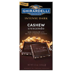 Ghirardelli Intense Dark Cashew Crescendo Bar - 12ct CandyStore.com