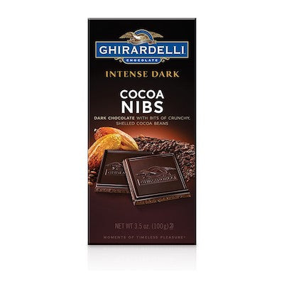 Ghirardelli Intense Dark Cocoa Nibs Bars - 12ct CandyStore.com