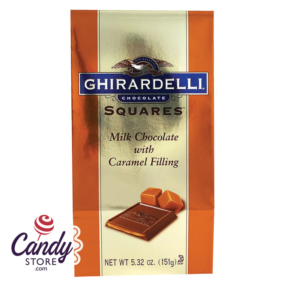 Ghirardelli Milk Chocolate Caramel Squares 5.32oz Bag 6ct