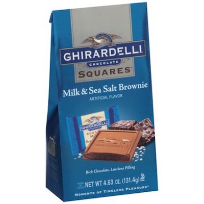 Ghirardelli Milk & Sea Salt Brownie Squares Bags - 6ct CandyStore.com