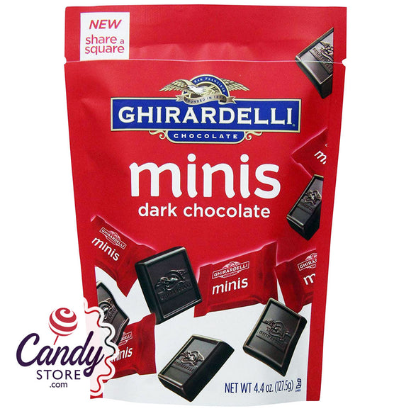 Ghirardelli Minis Dark Chocolate Squares Bags - 6ct CandyStore.com