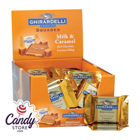 Ghirardelli Squares Milk Chocolate Caramel Filled .53oz - 50ct CandyStore.com