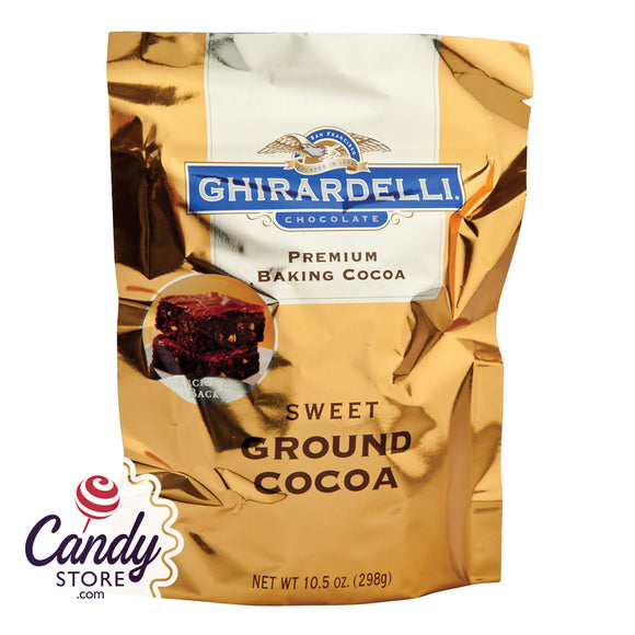 Ghirardelli Sweet Ground Baking Cocoa 10.5oz Pouch - 6ct CandyStore.com