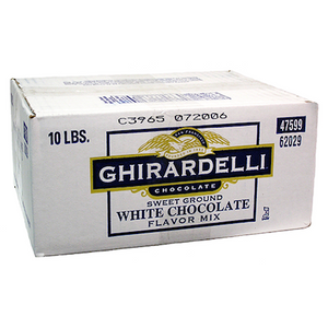 Ghirardelli Sweet Ground White Chocolate Flavored Powder - 10lb CandyStore.com