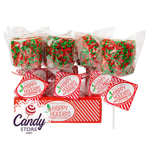 Giant Marshmallow Christmas 1.5oz Pop - 12ct CandyStore.com