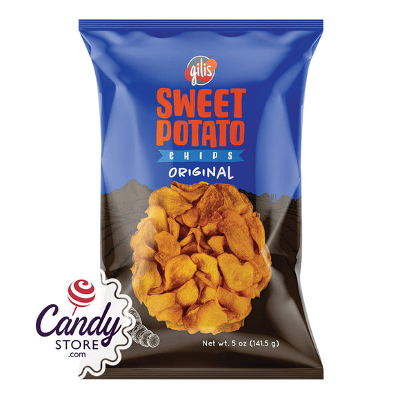 Gilis Original Sweet Potato Chips 5oz Bags - 8ct CandyStore.com