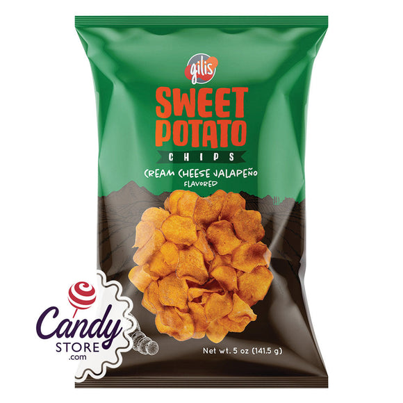 Gilis Sweet Potato Cream Cheese Jalapeno Chips 5oz Bags - 8ct CandyStore.com