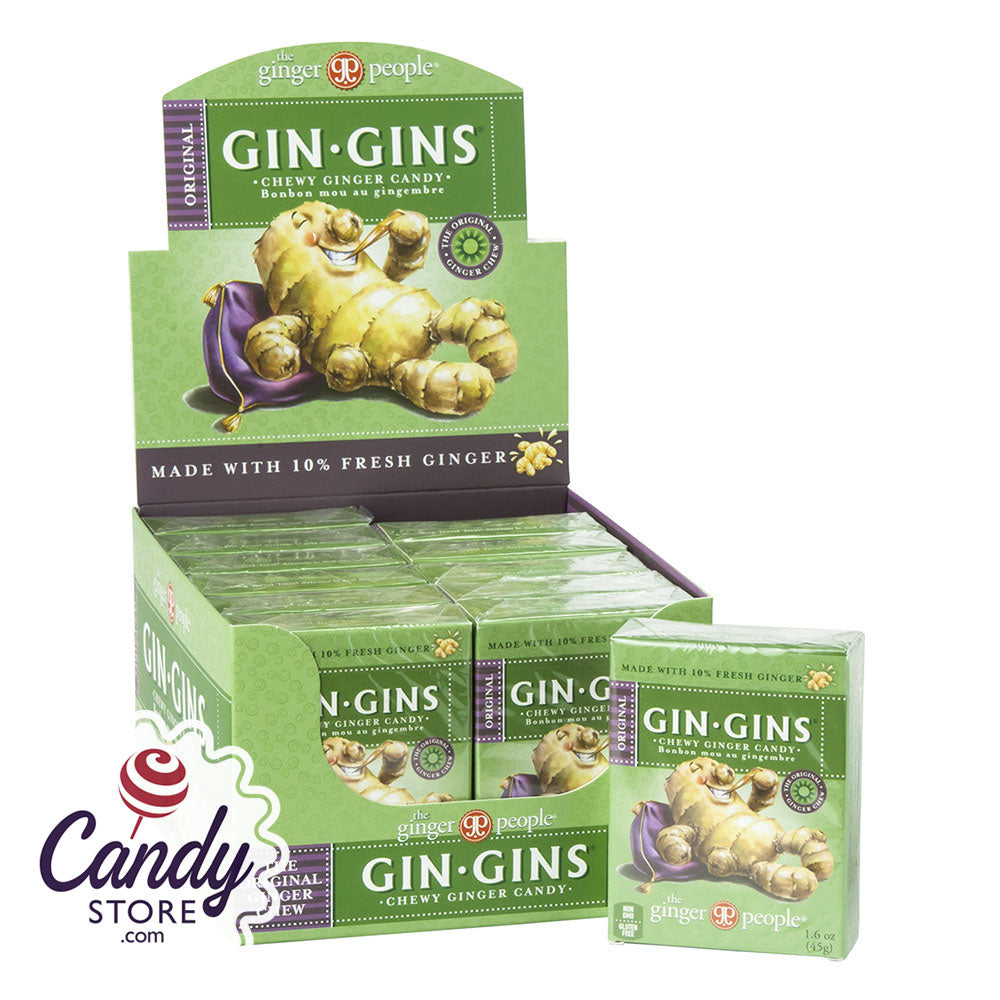 Ginger People Gin Gins Original Ginger Chews 1.6oz Box 24ct