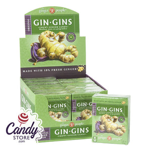 Ginger People Gin Gins Original Ginger Chews 1.6oz Box - 24ct CandyStore.com