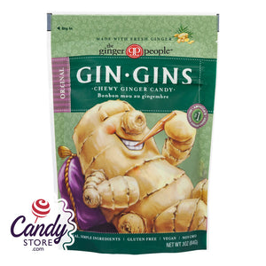 Ginger People Original Ginger Chews 3oz Bag - 12ct CandyStore.com