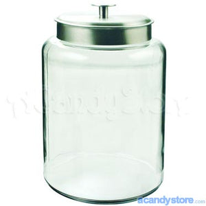 Glass Display Candy Jar - Aluminum Lid 1.5 Gal CandyStore.com