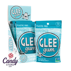 Glee Gum Peppermint Gum Pouch 75-Piece - 6ct CandyStore.com