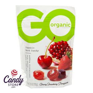 Go Organic Assorted Fruit Hard Candy 3.5oz Pouch - 6ct CandyStore.com