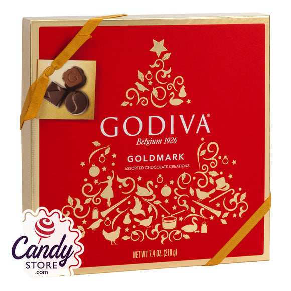 Godiva 17-Piece Assorted Chocolates Holiday 7.4oz Box - 6ct CandyStore.com