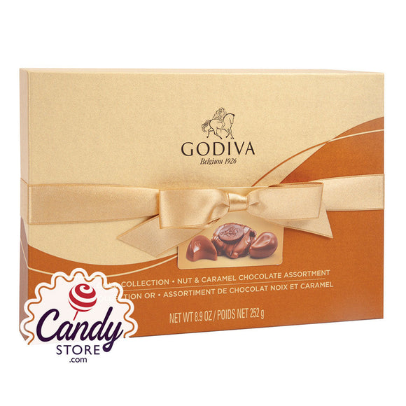 Godiva Chocolate Nut & Caramel Assortment 19-Piece Boxes - 10ct CandyStore.com