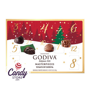 Godiva Masterpieces 12 Days Of Godiva Advent Calendar 3.4oz Boxes CandyStore.com