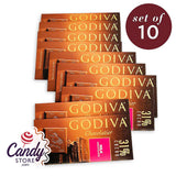Godiva Milk Chocolate Tablet Bars - 10ct CandyStore.com