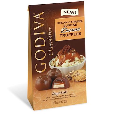 Godiva Pecan Caramel Sundae Desert Truffles Bags - 6ct CandyStore.com
