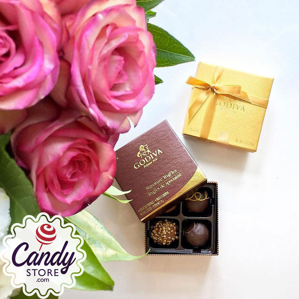 Godiva Signature Truffles Gift Box 4Piece 12ct Boxes
