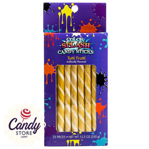 Gold Candy Sticks Tutti Frutti Color Splash - 25ct CandyStore.com