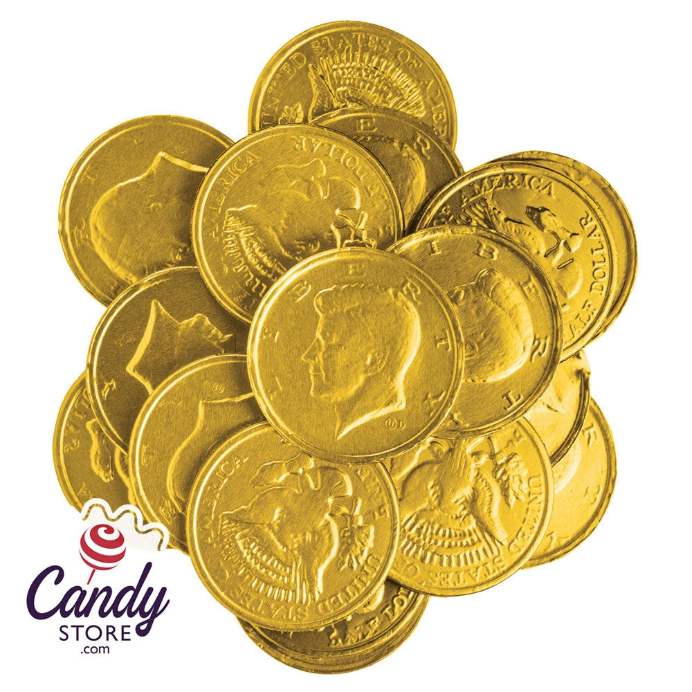 Money Candy Gold Chocolate Coins - 6lb Bulk | CandyStore.com