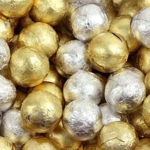 Gold and Silver Chocolate Balls - 5lb CandyStore.com