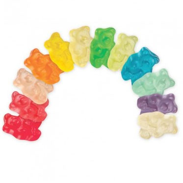 Gourmet 12-Flavor Gummy Bears - 5lb CandyStore.com