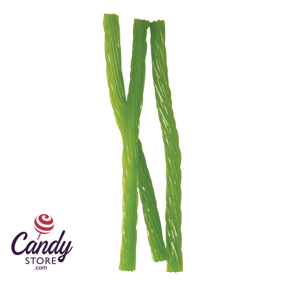 Green Apple Licorice Twists Kenny's - 12lb | CandyStore.com