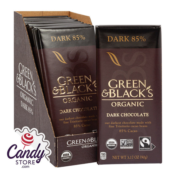 Green & Black Organic 85% Dark Chocolate 3.17oz - 10ct CandyStore.com