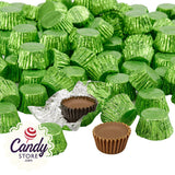 Green Reese's Cups Miniatures - 4.17lb Bulk CandyStore.com