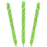 Green Tremendously Tall Tesla Twist Pops - Lime 12pc Box CandyStore.com